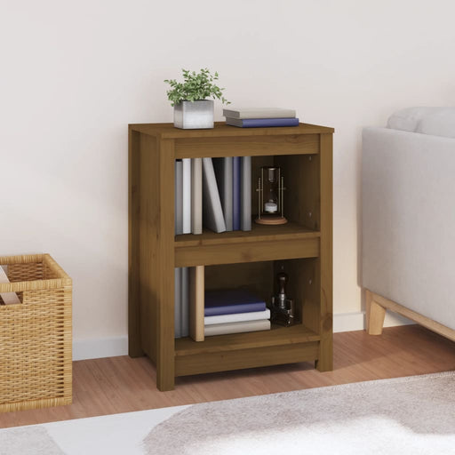 Bibliotecă, maro miere, 50x35x68 cm, lemn masiv de pin - WALTI WALTI