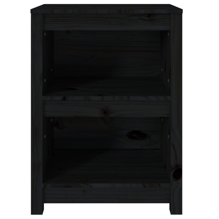 Bibliotecă, negru, 50x35x68 cm, lemn masiv de pin - WALTI WALTI