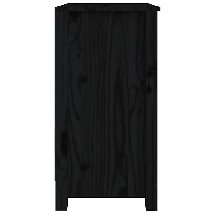 Bibliotecă, negru, 50x35x68 cm, lemn masiv de pin - WALTI WALTI