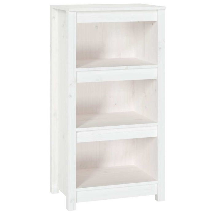 Bibliotecă, alb, 50x35x97 cm, lemn masiv de pin WALTI