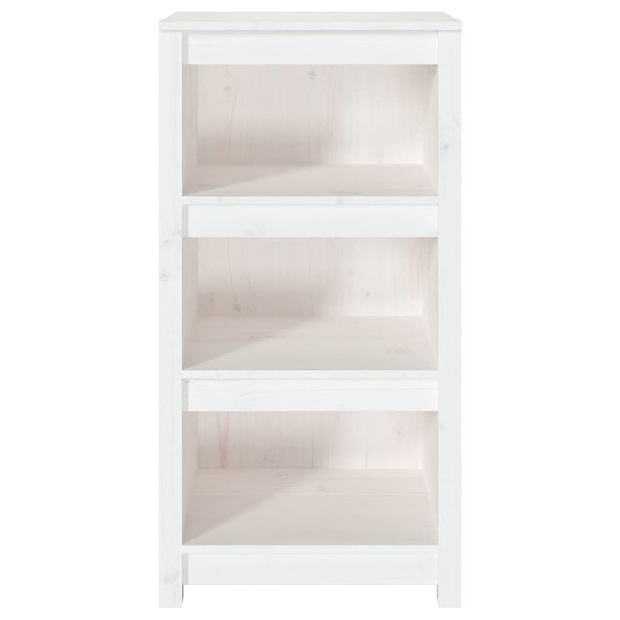 Bibliotecă, alb, 50x35x97 cm, lemn masiv de pin WALTI