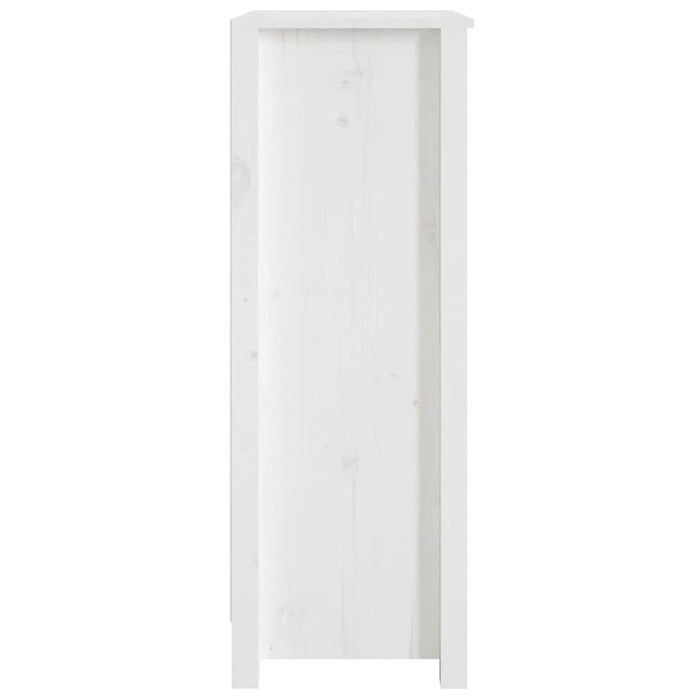 Bibliotecă, alb, 50x35x97 cm, lemn masiv de pin WALTI