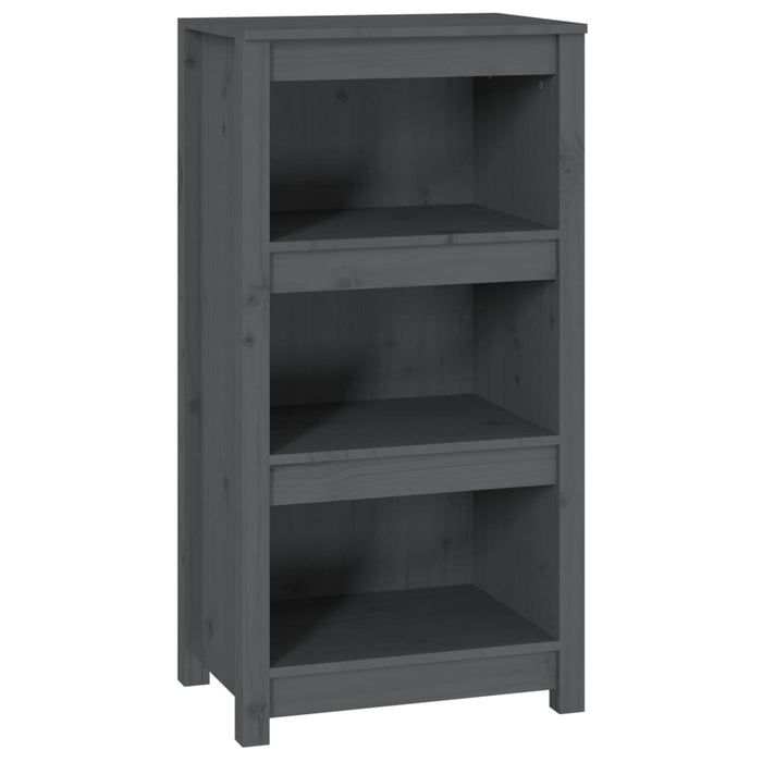 Bibliotecă, gri, 50x35x97 cm, lemn masiv de pin - WALTI WALTI