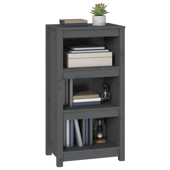 Bibliotecă, gri, 50x35x97 cm, lemn masiv de pin - WALTI WALTI