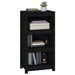 Bibliotecă, negru, 50x35x97 cm, lemn masiv de pin - WALTI WALTI