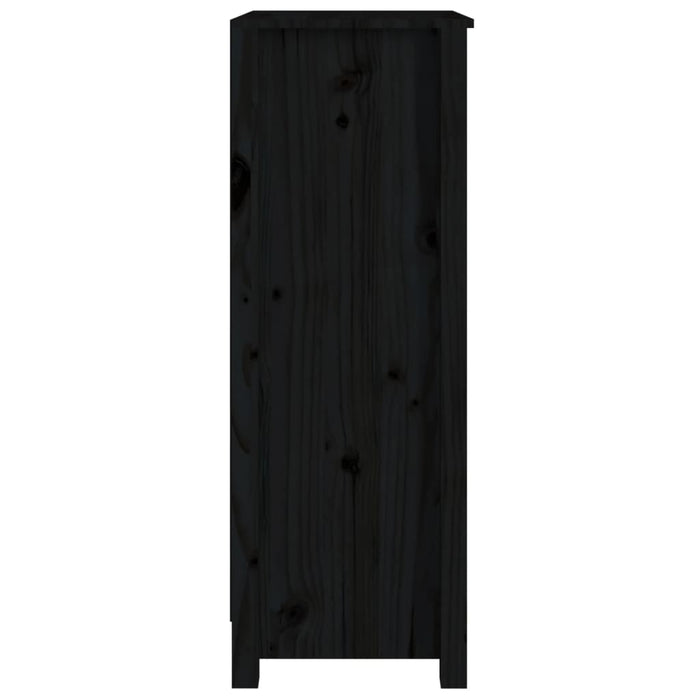 Bibliotecă, negru, 50x35x97 cm, lemn masiv de pin - WALTI WALTI