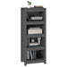 Bibliotecă, gri, 50x35x125,5 cm, lemn masiv de pin - WALTI WALTI