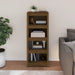 Bibliotecă, maro miere, 50x35x125,5 cm, lemn masiv de pin - WALTI WALTI