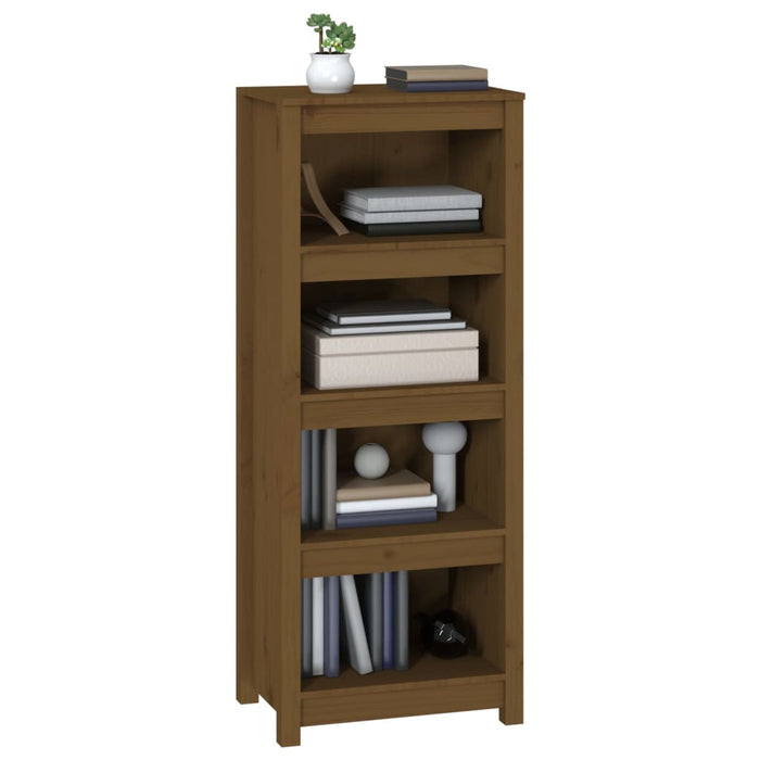 Bibliotecă, maro miere, 50x35x125,5 cm, lemn masiv de pin - WALTI WALTI