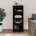 Bibliotecă, negru, 50x35x125,5 cm, lemn masiv de pin - WALTI WALTI
