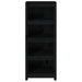 Bibliotecă, negru, 50x35x125,5 cm, lemn masiv de pin - WALTI WALTI