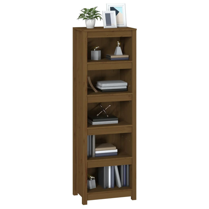 Bibliotecă, maro miere, 50x35x154 cm, lemn masiv de pin - WALTI WALTI