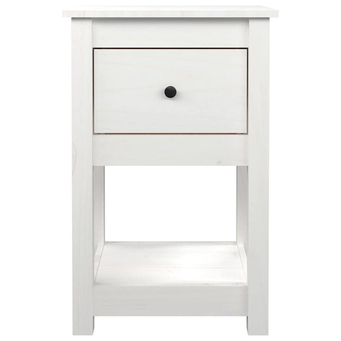 Noptiere, 2 buc., alb, 40x35x61,5 cm, lemn masiv de pin WALTI