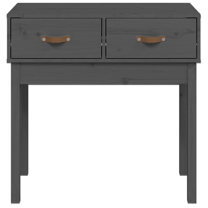 Masă consolă, gri, 76,5x40x75 cm, lemn masiv de pin - WALTI WALTI