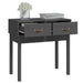 Masă consolă, gri, 76,5x40x75 cm, lemn masiv de pin - WALTI WALTI