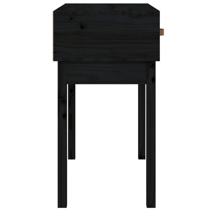 Masă consolă, negru, 76,5x40x75 cm, lemn masiv de pin - WALTI WALTI