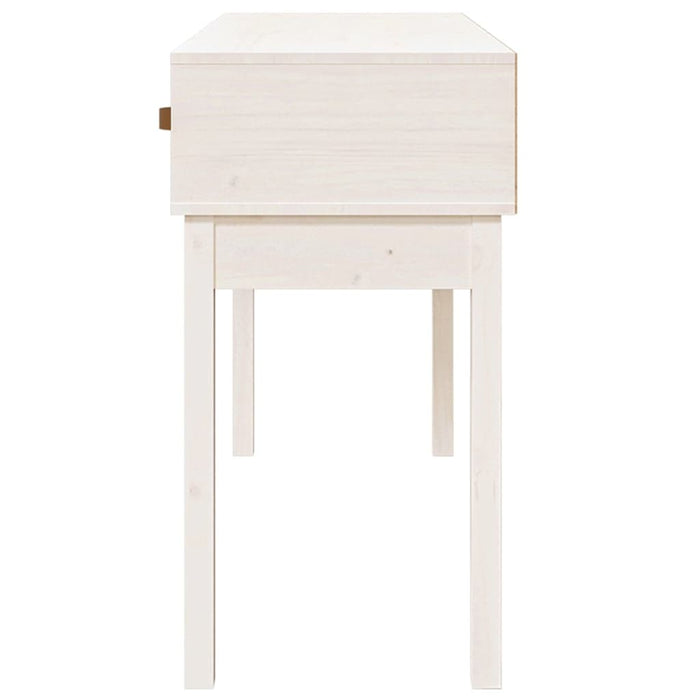 Masă consolă, alb, 114x40x75 cm, lemn masiv de pin - WALTI WALTI