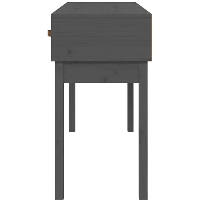 Masă consolă, gri, 114x40x75 cm, lemn masiv de pin - WALTI WALTI
