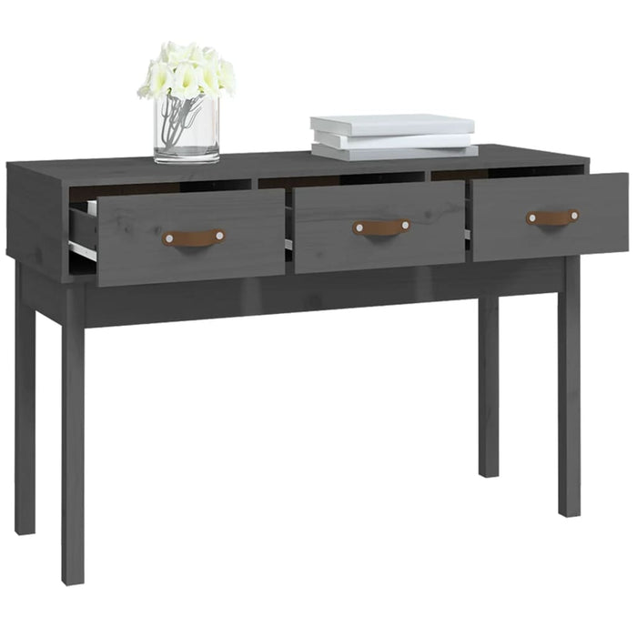 Masă consolă, gri, 114x40x75 cm, lemn masiv de pin - WALTI WALTI