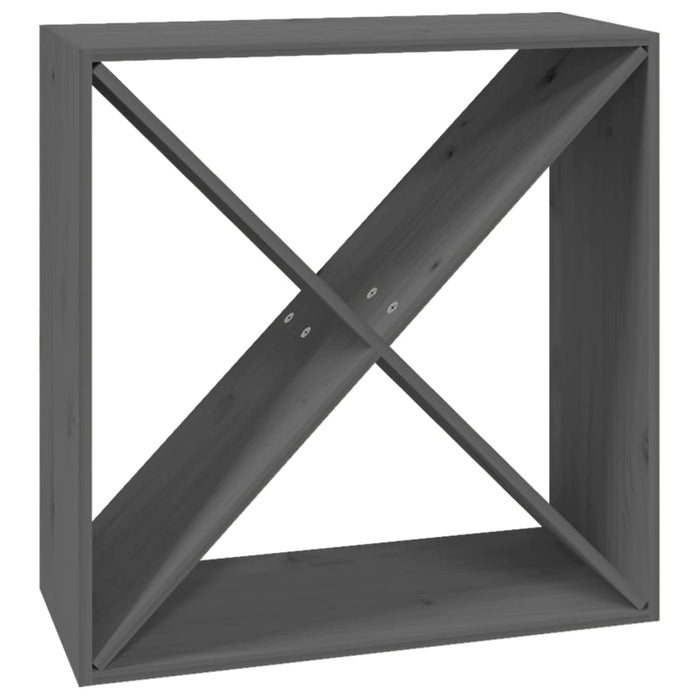 Dulap de vinuri, gri, 62x25x62 cm, lemn masiv de pin WALTI