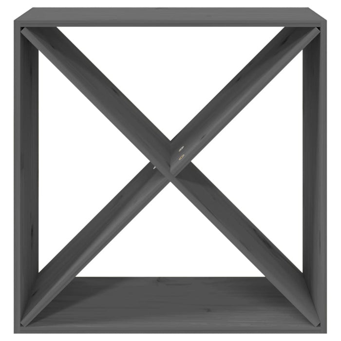 Dulap de vinuri, gri, 62x25x62 cm, lemn masiv de pin WALTI