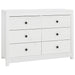 Dulap lateral, alb, 100x40x72 cm, lemn masiv de pin - WALTI WALTI