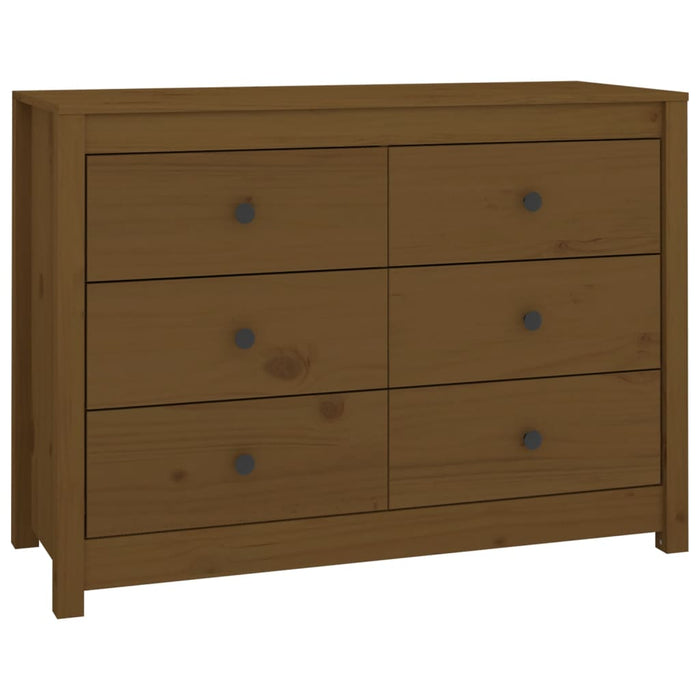 Dulap lateral, maro miere, 100x40x72 cm, lemn masiv de pin - WALTI WALTI