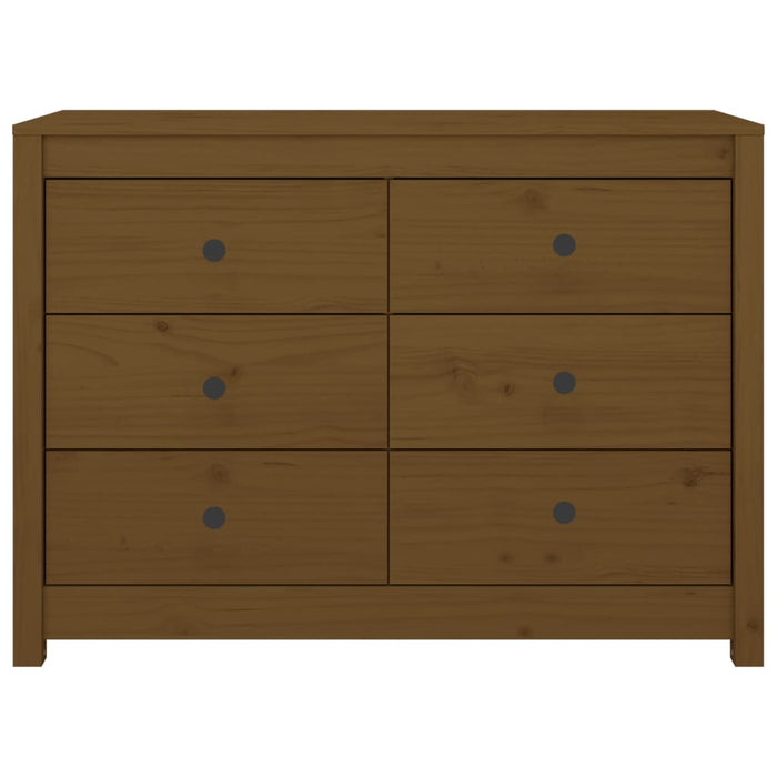 Dulap lateral, maro miere, 100x40x72 cm, lemn masiv de pin - WALTI WALTI