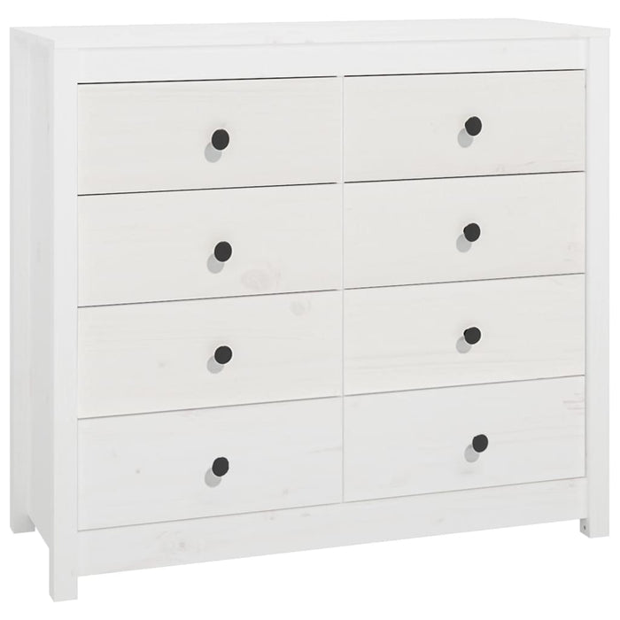 Dulap lateral, alb, 100x40x90 cm, lemn masiv de pin - WALTI WALTI