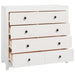 Dulap lateral, alb, 100x40x90 cm, lemn masiv de pin - WALTI WALTI