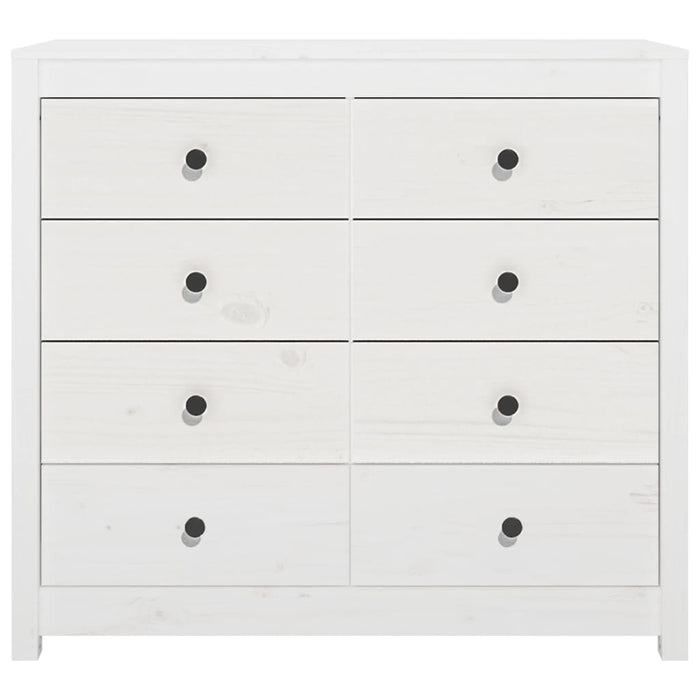 Dulap lateral, alb, 100x40x90 cm, lemn masiv de pin - WALTI WALTI