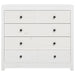 Dulap lateral, alb, 100x40x90 cm, lemn masiv de pin - WALTI WALTI