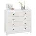 Dulap lateral, alb, 100x40x90 cm, lemn masiv de pin - WALTI WALTI