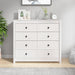 Dulap lateral, alb, 100x40x90 cm, lemn masiv de pin - WALTI WALTI