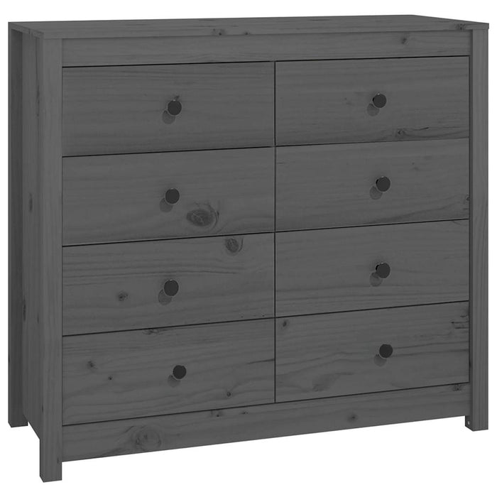 Dulap lateral, gri, 100x40x90 cm, lemn masiv de pin - WALTI WALTI