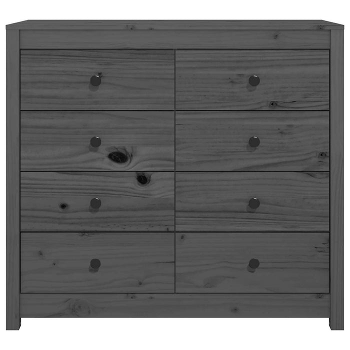 Dulap lateral, gri, 100x40x90 cm, lemn masiv de pin - WALTI WALTI