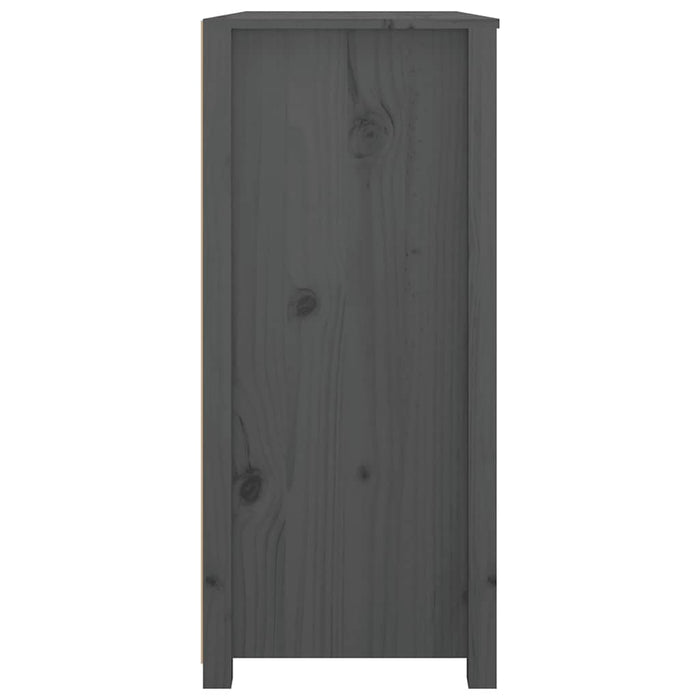 Dulap lateral, gri, 100x40x90 cm, lemn masiv de pin - WALTI WALTI