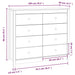 Dulap lateral, gri, 100x40x90 cm, lemn masiv de pin - WALTI WALTI