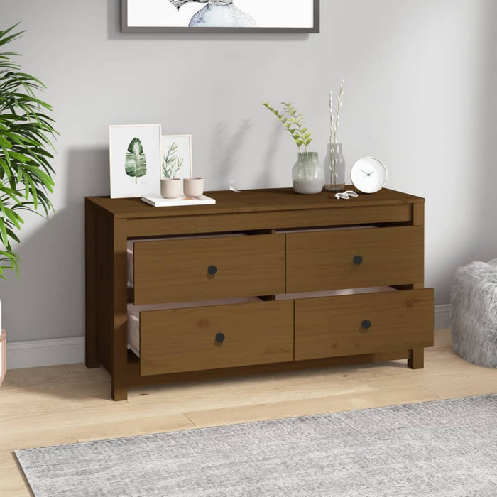 Dulap lateral, maro miere, 100x40x54 cm, lemn masiv de pin - WALTI WALTI
