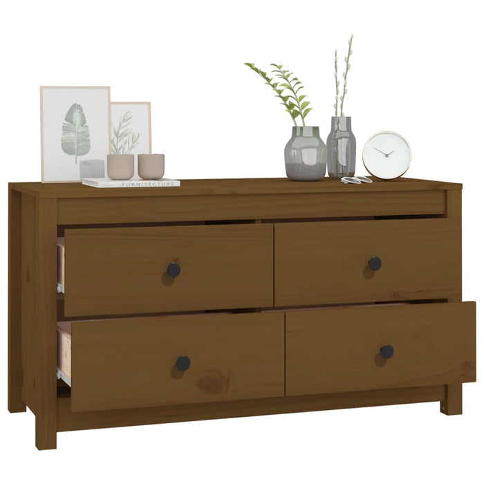 Dulap lateral, maro miere, 100x40x54 cm, lemn masiv de pin - WALTI WALTI