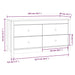 Dulap lateral, maro miere, 100x40x54 cm, lemn masiv de pin - WALTI WALTI