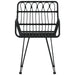 Scaune de grădină cu cotiere 2 buc. negru 56x64x80 cm ratan PE - WALTI WALTI