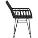 Scaune de grădină cu cotiere 2 buc. negru 56x64x80 cm ratan PE - WALTI WALTI