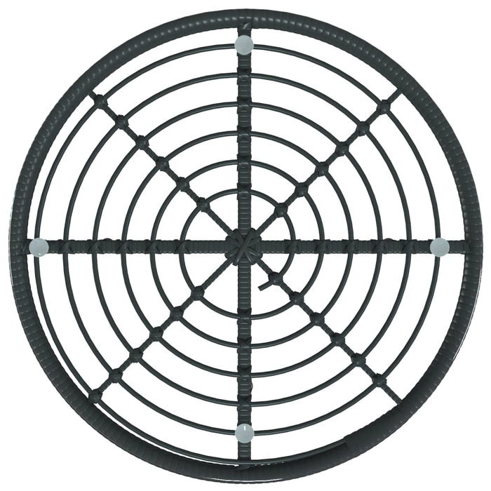 Masă de bucătărie, Ø80 cm-, sticlă securizată și oțel - WALTI WALTI