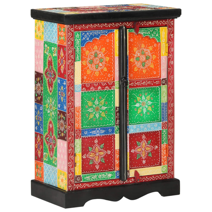 Dulap pictată manual cu uși 53x30x75 cm, lemn masiv de mango WALTI