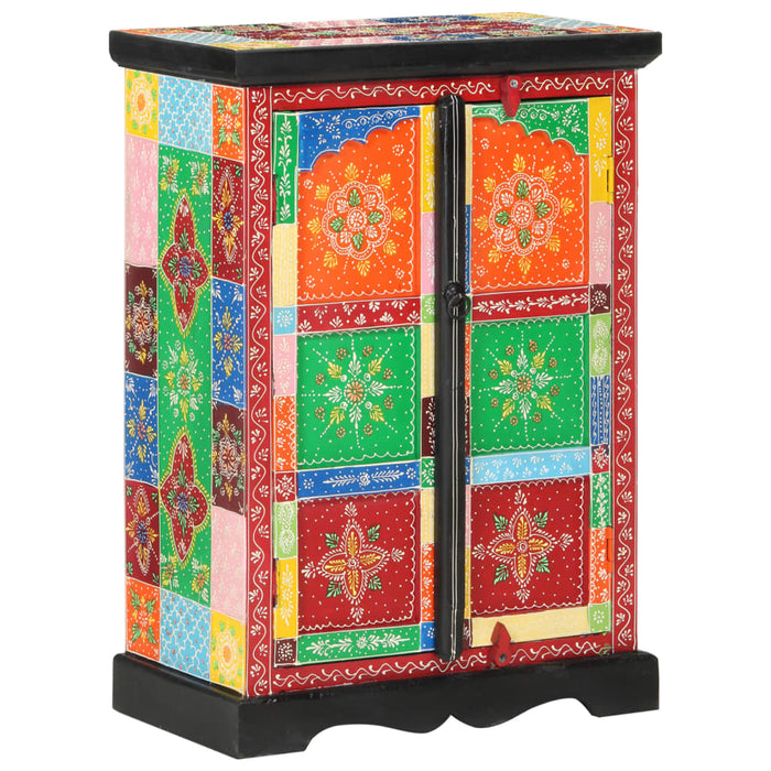 Dulap pictată manual cu uși 53x30x75 cm, lemn masiv de mango WALTI