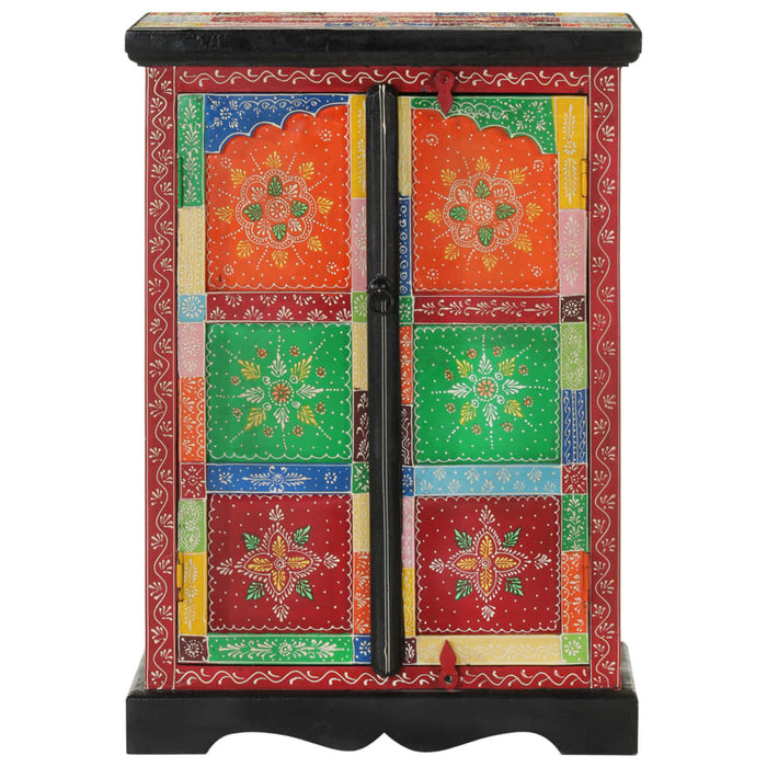 Dulap pictată manual cu uși 53x30x75 cm, lemn masiv de mango WALTI