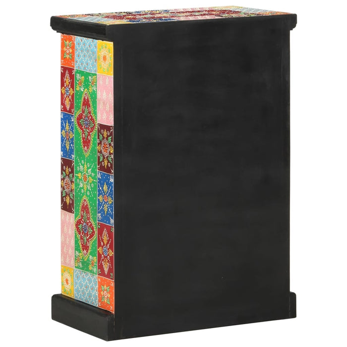 Dulap pictată manual cu uși 53x30x75 cm, lemn masiv de mango WALTI