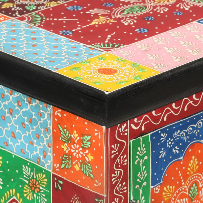 Dulap pictată manual cu uși 53x30x75 cm, lemn masiv de mango WALTI