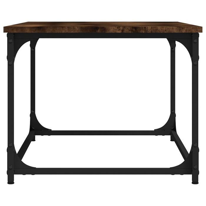 Măsuță cafea, stejar fumuriu 80x50x40 cm lemn prelucrat și fier WALTI